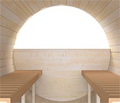 Fenêtre panoramique en demi-lune