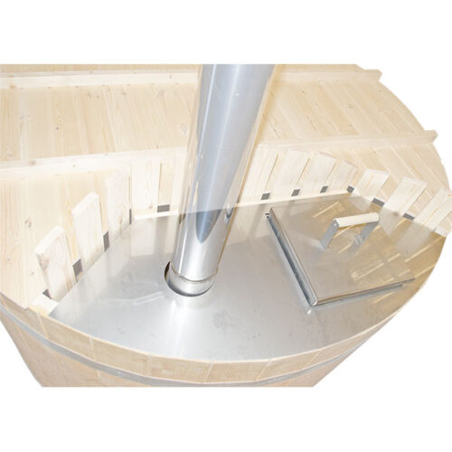 Tôle de propreté sur le poêle immergé