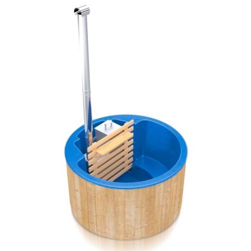 Hot tub cylindrique avec poêle immergé - 3 personnes (diamètre : 1,8 m)